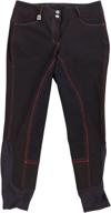 👖 stylish huntley equestrian full seat riding pant with eye-catching sequined back pockets logo