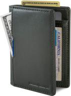 wallets leather blocking minimalist charcoal men's accessories in wallets, card cases & money organizers logo