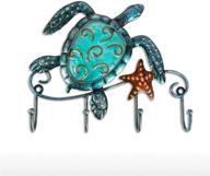 🐢 iron turtle key hooks: decorative wall mounted key holder for rustic wall decor and organization in living room or bathroom логотип