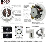 подвесной вращающийся потолочный динамик osd ice650 из титана логотип