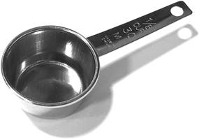 img 2 attached to 🥄 3pc Stainless Steel Alazco Coffee Measuring Scoop 1/8 Cup - Versatile Kitchen Tool for Baking, Cooking, and Measuring Spices, Herbs, Salt, Sugar, Flour, Cocoa, Protein Powder, and Keto Cream