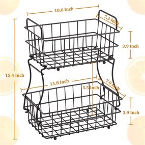 img 2 attached to 🧺 Detachable Baskets for Kitchen Storage - DECLUTTR