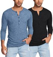 рубашки coofandy henley lightweight fashion логотип