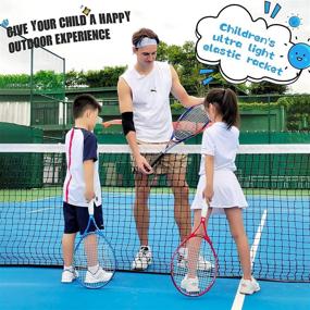 img 2 attached to 🎾 Premium Kids Tennis Racket Set for Boys and Girls | 21", 23" and 25" Sizes | Includes Racket Bag | Ideal for Children, Pupils, and Students