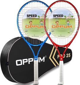 img 4 attached to 🎾 Premium Kids Tennis Racket Set for Boys and Girls | 21", 23" and 25" Sizes | Includes Racket Bag | Ideal for Children, Pupils, and Students