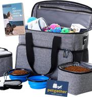 petgather dog travel bag: lifetime pet-friendly tour guide - ideal dog travel kit for camping, road trips, and traveling - easy organizing accessories for pet lovers logo