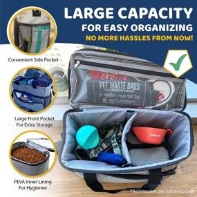 img 2 attached to Petgather Dog Travel Bag: Lifetime Pet-Friendly Tour Guide - Ideal Dog Travel Kit for Camping, Road Trips, and Traveling - Easy Organizing Accessories for Pet Lovers