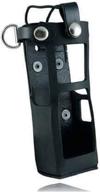 🔥 boston leather 5613rc-1 custom firefighter's radio holder for motorola apx 7000 - black: a reliable essential for firefighters logo