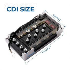 img 1 attached to 🔌 Двухштекерная (2 шт) система переключения CDI для внешнего бортового мотора Mercury мощностью 50-275 л.с. | Пакет зажигания 332-7778 18-5775 (совместимо)