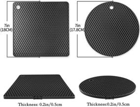 img 3 attached to 🔥 Versatile Ardanlingke Silicone Trivets: Non-Slip and Multi-Purpose!