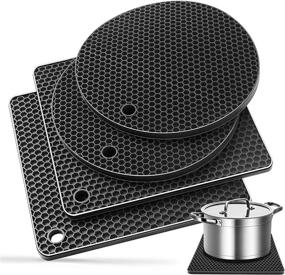 img 4 attached to 🔥 Versatile Ardanlingke Silicone Trivets: Non-Slip and Multi-Purpose!