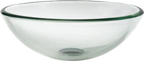 img 3 attached to 🚿 Stunning 14 inch Clear Glass Vessel Bathroom Sink - Kraus GV-101-14