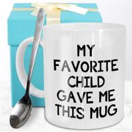 🎁 funeon gift for moms and dads: hilarious coffee mug set for christmas & birthdays! logo