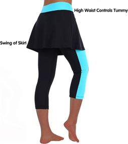 img 2 attached to ANIVIVO Skirted Legging for Women - Yoga Legging with Skirts & Pockets, Tennis Legging Clothes for Women