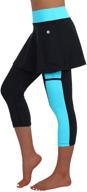 anivivo skirted legging for women - yoga legging with skirts & pockets, tennis legging clothes for women logo