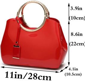 img 3 attached to Rullar Elegant Shoulder Crossbody Burgundy Women's Handbags & Wallets for Totes