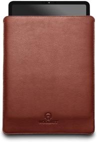 img 4 attached to 📱 Woolnut Leather Sleeve Cover Case for iPad Pro 11 Inch & 10.9 Inch iPad Air - Black / Cognac (WNUT-IPD11-S-416-CB) - Stylish & Protective Apple Tablet Sleeve