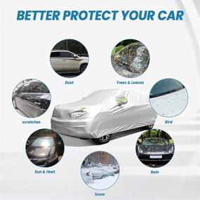 img 3 attached to 🚗 Gordita SUV Car Cover - Waterproof, All-Weather, UV & Snow Protection - Full Coverage, Universal Fit (Up to 190'') for Automobiles