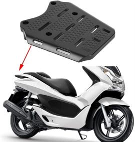 img 1 attached to 🔧 Превосходная задняя багажная стойка из алюминиевого сплава для Honda PCX 125 150 2014-2019 - прочная полка для хранения от Qiilu