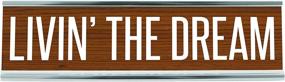 img 2 attached to 🌟 Livin Dream Desk Sign Brown: Enhance Your Workspace with Style and Inspiration