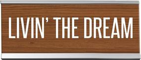 img 3 attached to 🌟 Livin Dream Desk Sign Brown: Enhance Your Workspace with Style and Inspiration