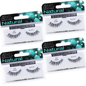 img 4 attached to 💃 Ardell Natural Lashes False Eyelashes 120 Black (4 pack): Enhanced Eye Glamour in One Purchase!