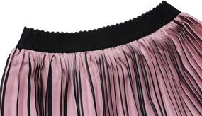 img 2 attached to 👗 Sweetbei J Women's High Waist Pleated Chiffon A-Line Midi Skirt - Enhancing SEO