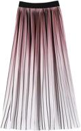 👗 sweetbei j women's high waist pleated chiffon a-line midi skirt - enhancing seo logo