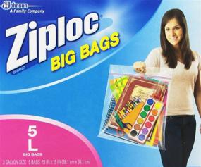 img 1 attached to Ziploc 3 Jumbo Big Bags, 4 Extra-Large Big Bags, 5 Large Big Bags
