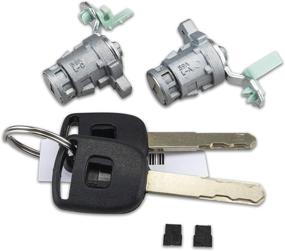 img 1 attached to 🔑 3зеркала Цилиндр замка L&R для Honda 98-02 Accord, 01-05 Civic, 99-04 Odyssey, 00-09 S2000 - Высокое качество с 2 ключами, модель 72185-S9A-013