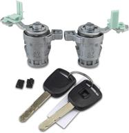 🔑 3зеркала цилиндр замка l&r для honda 98-02 accord, 01-05 civic, 99-04 odyssey, 00-09 s2000 - высокое качество с 2 ключами, модель 72185-s9a-013 логотип