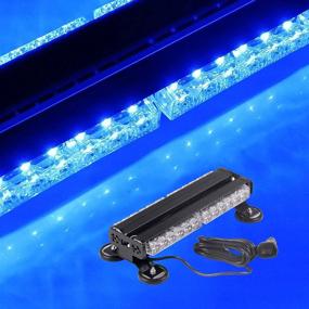 img 4 attached to 🔵 Evershine Signal ES-317-2B: Double-Sided LED Strobe Light Bar for Emergency Vehicles - Blue (12.4")