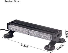 img 1 attached to 🔵 Evershine Signal ES-317-2B: Double-Sided LED Strobe Light Bar for Emergency Vehicles - Blue (12.4")