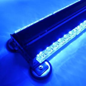 img 3 attached to 🔵 Evershine Signal ES-317-2B: Double-Sided LED Strobe Light Bar for Emergency Vehicles - Blue (12.4")