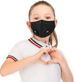 img 3 attached to 🏃 Neovivi Sport Mask for Kids: Children's Dust Mask with Activated Carbon Filter Valves for Running, Cycling, and Outdoor Activities