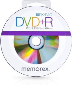 img 1 attached to 📀 High-Speed DVD+R 16x Discs: Memorex 99057 - 10 Pack