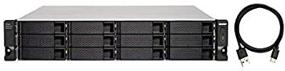 img 1 attached to 💾 QNAP TL-R1200C-RP 12-Bay Rackmount USB 3.2 Gen 2 Type-C JBOD Storage Enclosure with Redundant Power Supply