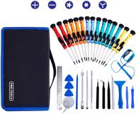 🔧 high-performance repair tools kit: precision screwdriver set, pry open diy computer repair tool kits for phones, computers, pc, tablets, pads, ipad pro, and watch logo