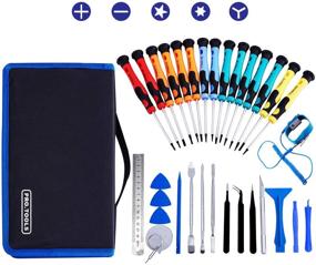 img 4 attached to 🔧 High-Performance Repair Tools Kit: Precision Screwdriver Set, Pry Open DIY Computer Repair Tool Kits for Phones, Computers, PC, Tablets, Pads, iPad Pro, and Watch