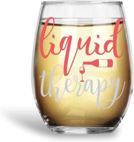 img 4 attached to Liquid Therapy Funny Stemless Crystal