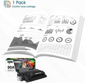 img 1 attached to Premium Black Toner Cartridge Replacement for HP 90A CE390A 90X CE390X - Cool 🖨️ Toner Compatible with HP Enterprise 600 M601 M602 M603 M4555 MFP Ink Printers - 1-Pack