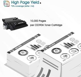 img 2 attached to Premium Black Toner Cartridge Replacement for HP 90A CE390A 90X CE390X - Cool 🖨️ Toner Compatible with HP Enterprise 600 M601 M602 M603 M4555 MFP Ink Printers - 1-Pack