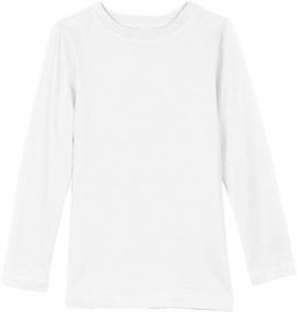 img 2 attached to 👚 Khanomak Girls' Sleeve Cotton Crewneck T Shirts: Stylish and Comfortable Girls' Clothing