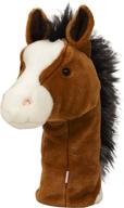 protect your clubs in style with daphne's brown-white horse headcovers logo