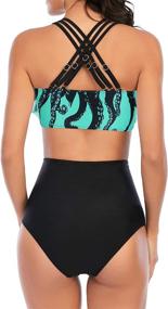 img 3 attached to Zando Waisted Swimsuits Swimming Swimwear