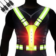 🏃 labeol led reflective running vest: stay safe & visible during night sports – for men, women, and children логотип