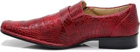 img 2 attached to Enzo Romeo Santcro Crocodile Loafers Men's Shoes in Loafers & Slip-Ons