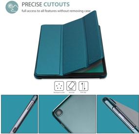 img 2 attached to 📱 ProCase Slim Lightweight Stand Cover for Galaxy Tab A 10.1 (2019 Release) T510 T515 T517 - Teal