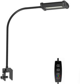 img 4 attached to 🐠 Lominie Aquarium Light - 2-Channel WiFi and Line Controller, Dimmable Fish Light with Adjustable Gooseneck - Ideal for Saltwater & Coral Reef Nano Tank (Bar10 Saltwater)