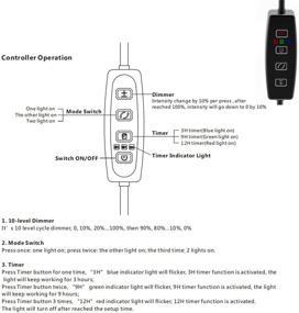 img 2 attached to 🐠 Lominie Aquarium Light - 2-Channel WiFi and Line Controller, Dimmable Fish Light with Adjustable Gooseneck - Ideal for Saltwater & Coral Reef Nano Tank (Bar10 Saltwater)